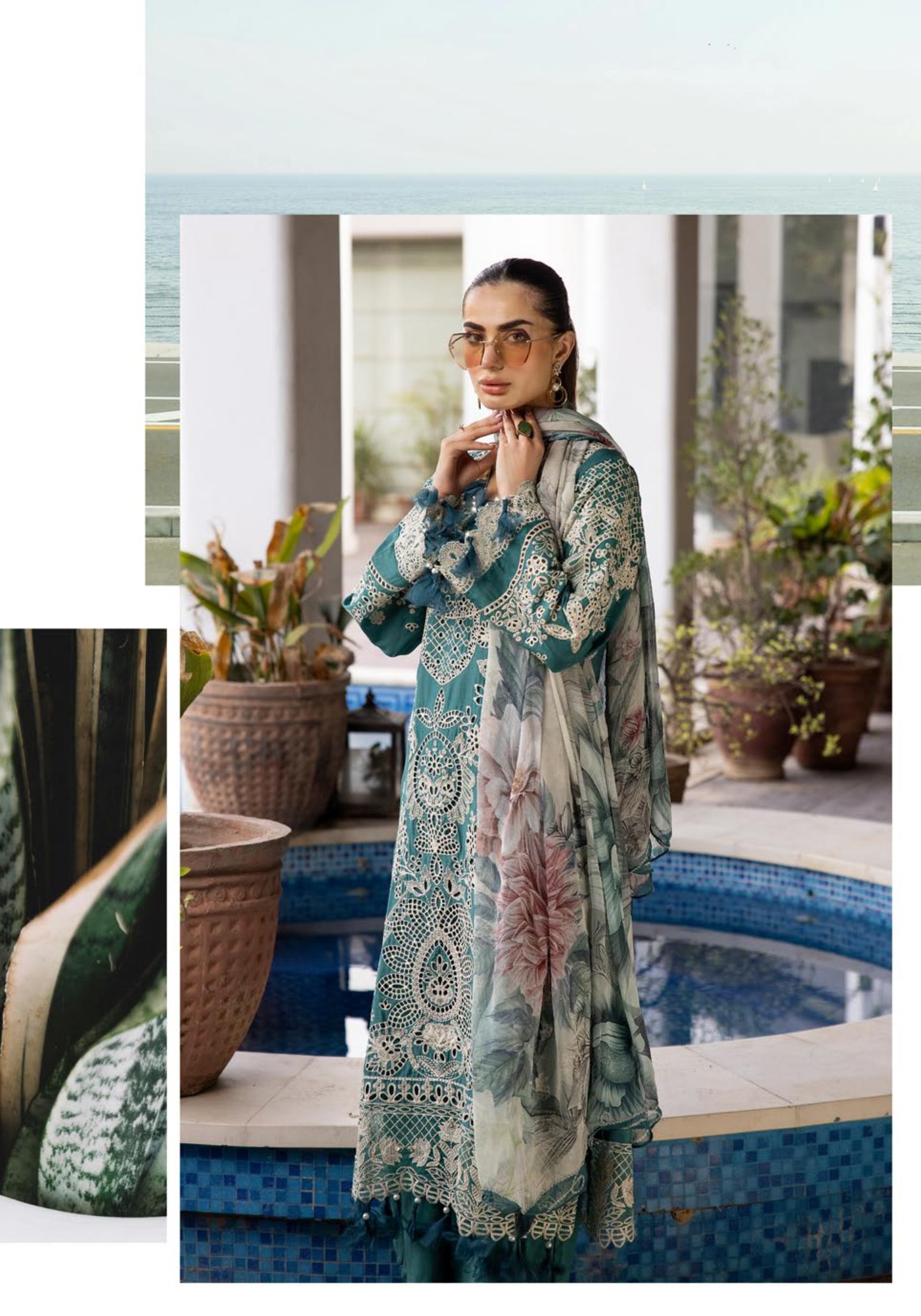 SIMRANS Ivana chikankari collection 3 piece embroidered suit SMIV654