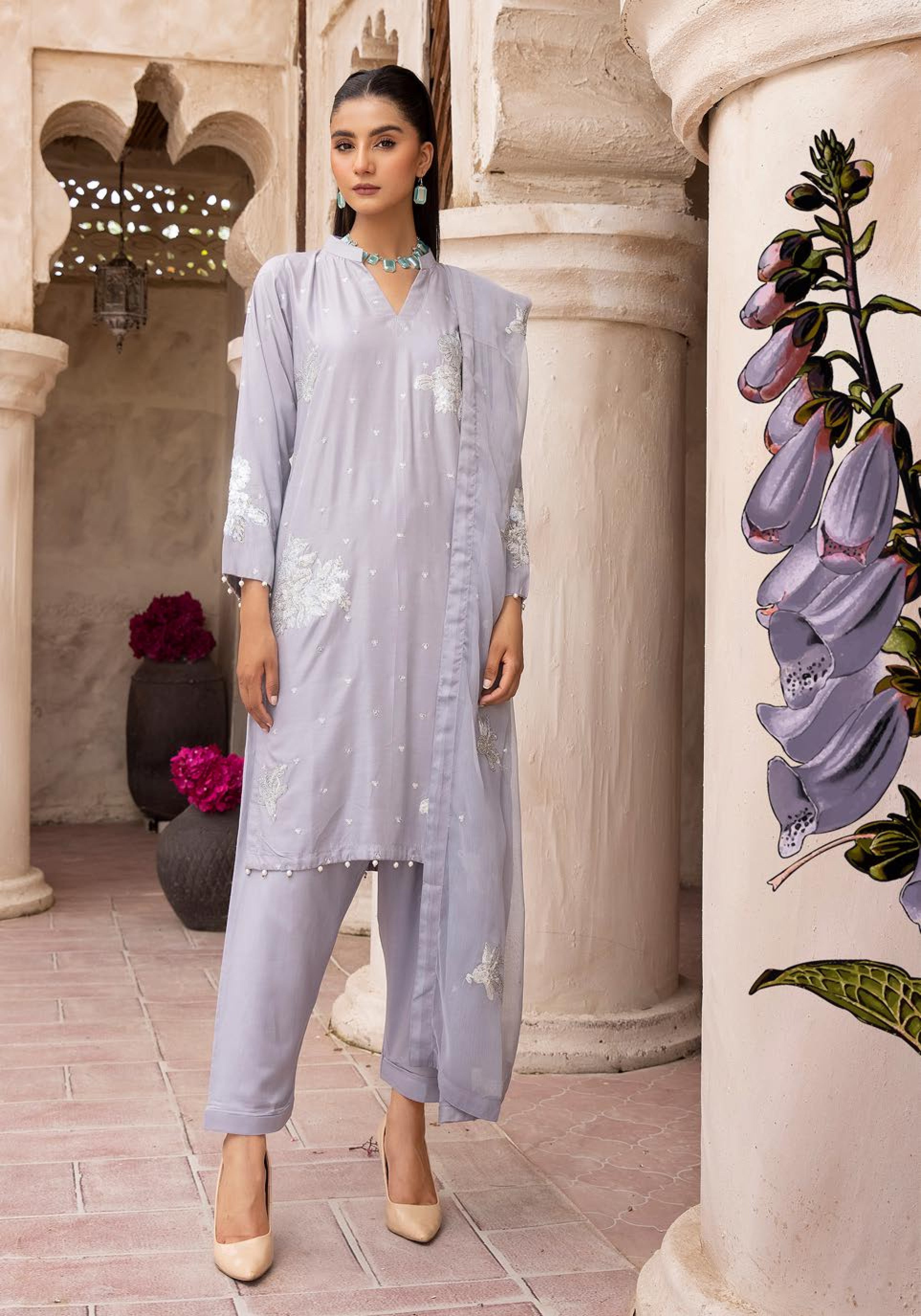 KHADI SEQUENCE EMBROIDERED COLLECTION READYMADE -KSC-005