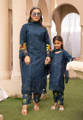 SIMRANS ‘MARIA B INSPIRED’ | EMBROIDERED COTTON MOTHER & DAUGHTER/kids READYMADE | SM6013