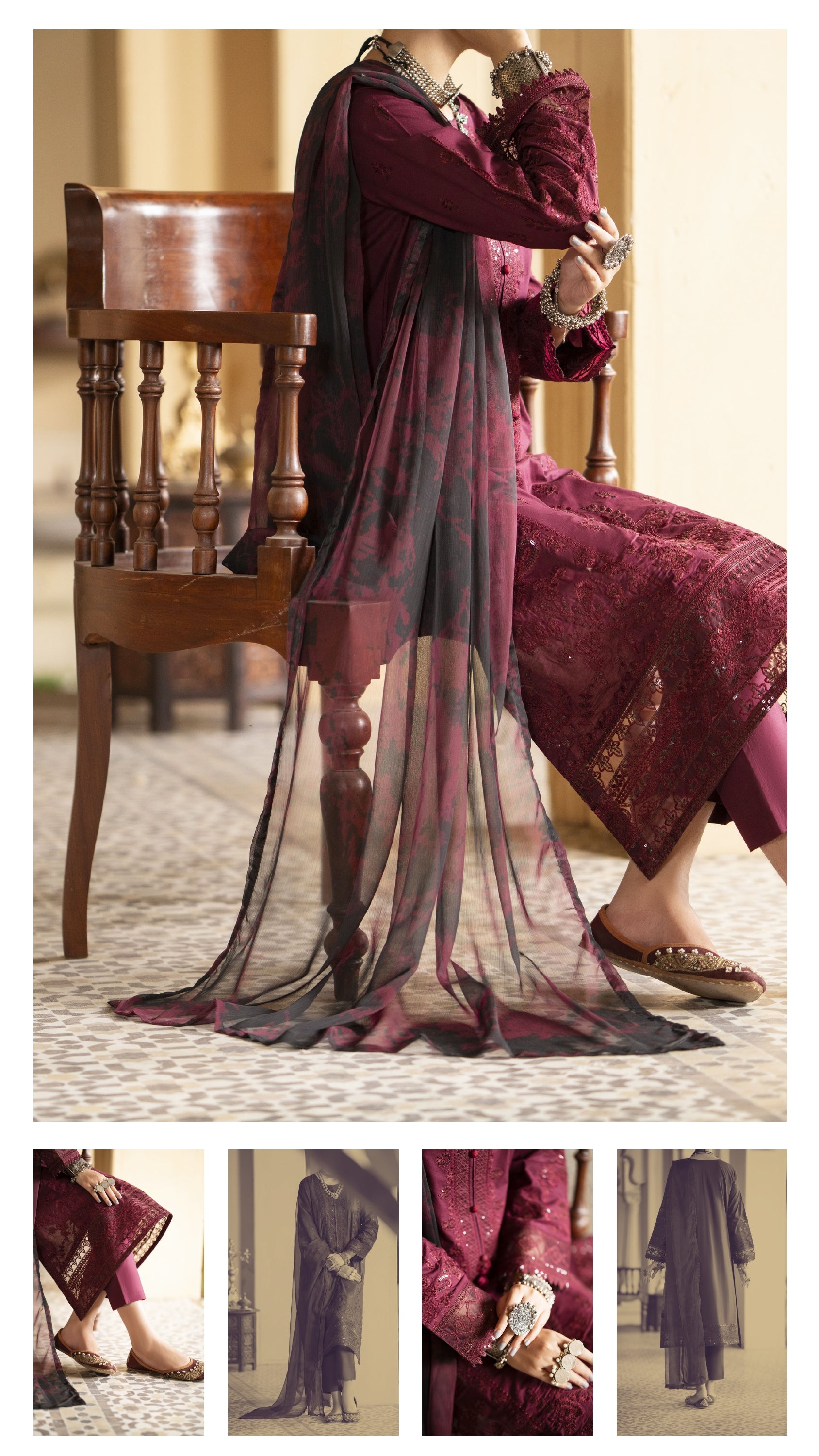 CASUAL LITE ‘MASHRIQI’ | LUXURY EMBROIDERED COTTON READYMADE | MIRHA SPECIAL 2082