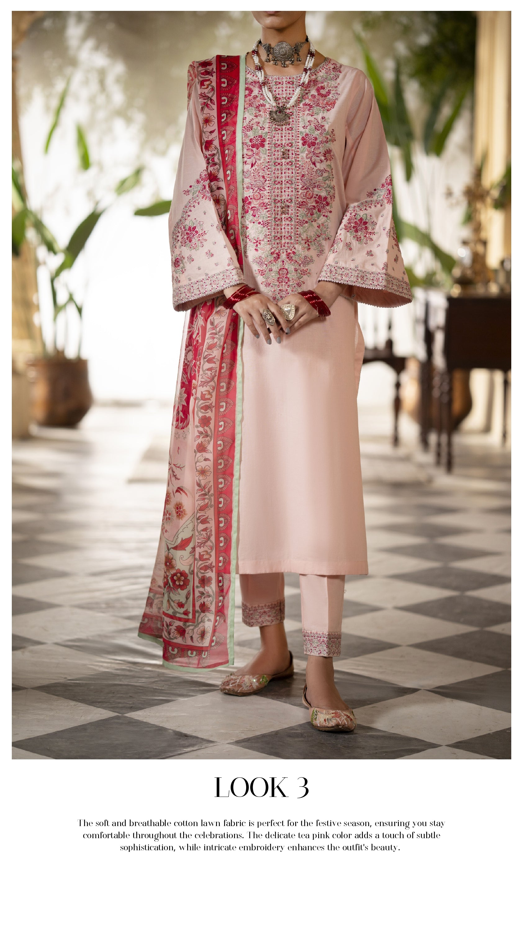 CASUAL LITE ‘MASHRIQI’ | LUXURY EMBROIDERED COTTON READYMADE | MIRHA SPECIAL 2083