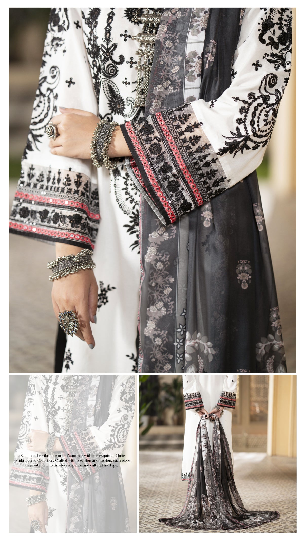 CASUAL LITE ‘MASHRIQI’ | LUXURY EMBROIDERED COTTON READYMADE | MIRHA SPECIAL 2086