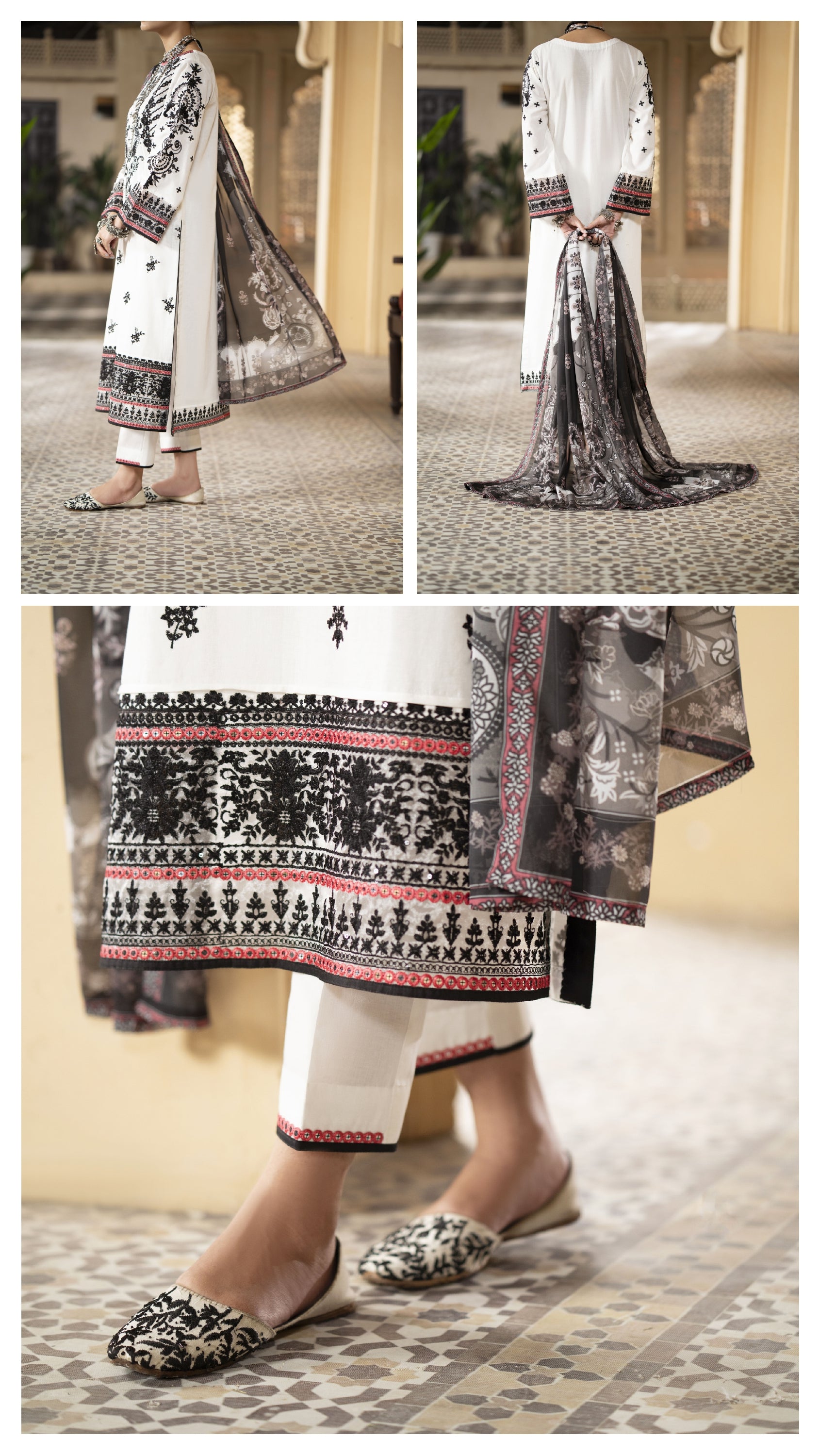 CASUAL LITE ‘MASHRIQI’ | LUXURY EMBROIDERED COTTON READYMADE | MIRHA SPECIAL 2086