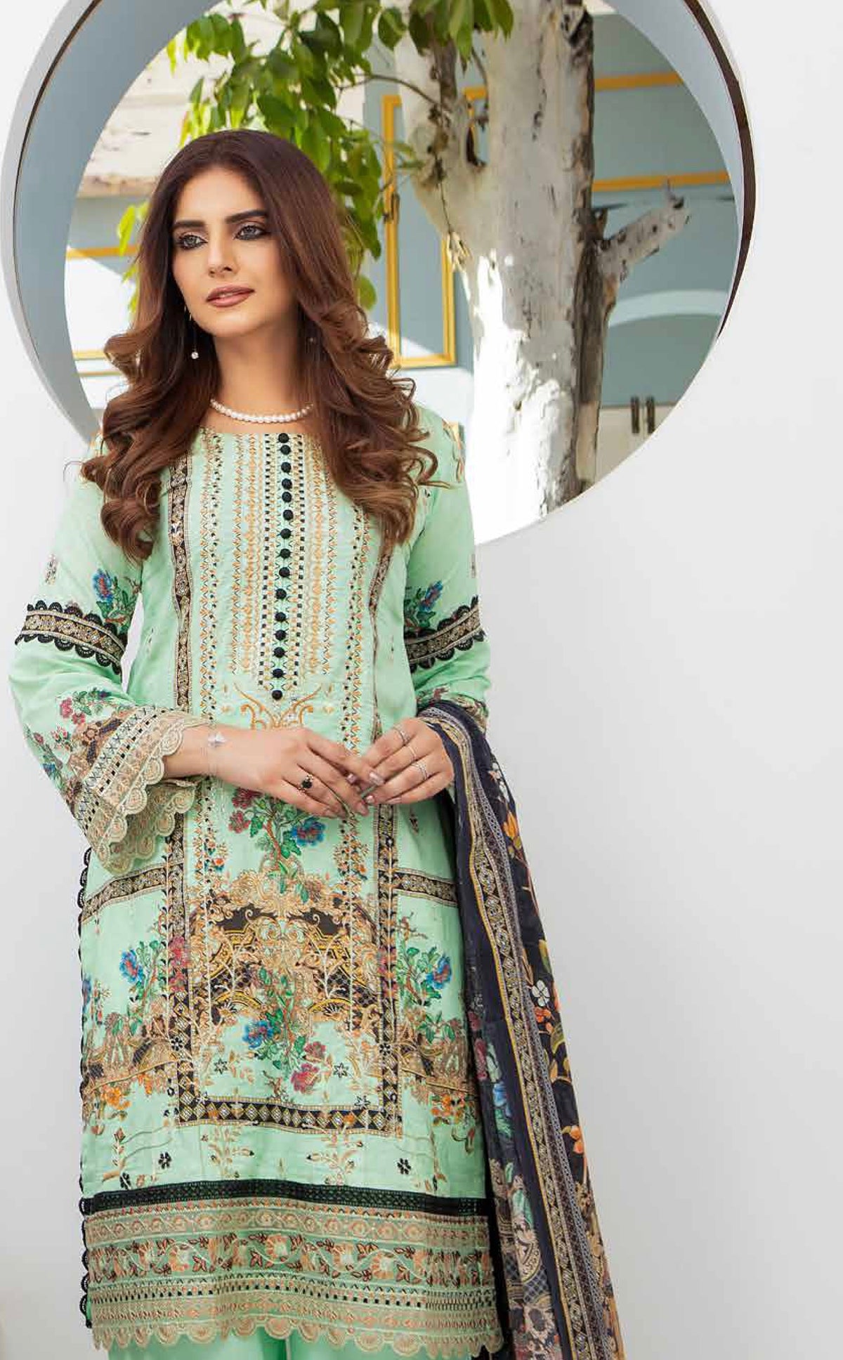 MUNIRA | EMBROIDERED LAWN READYMADE | MTL03