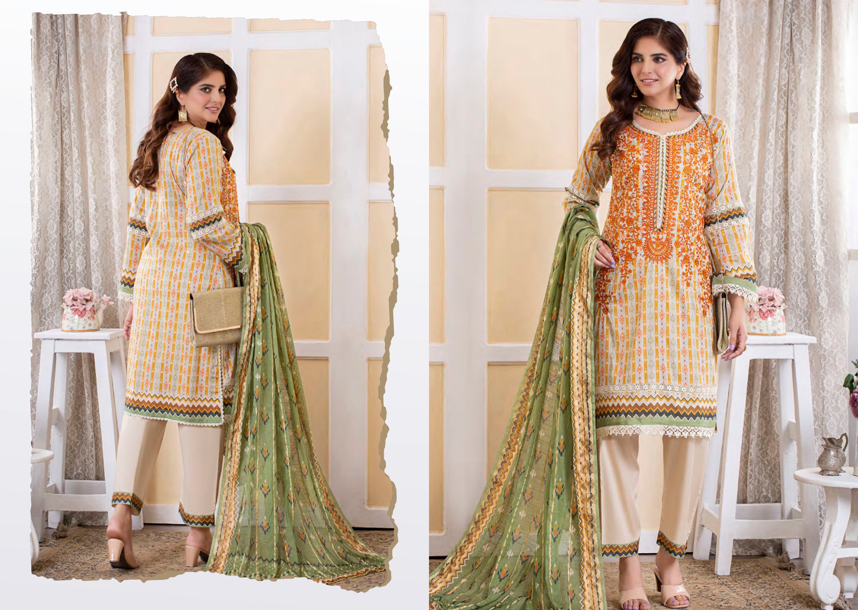 MUNIRA | EMBROIDERED LAWN READYMADE | MTL09