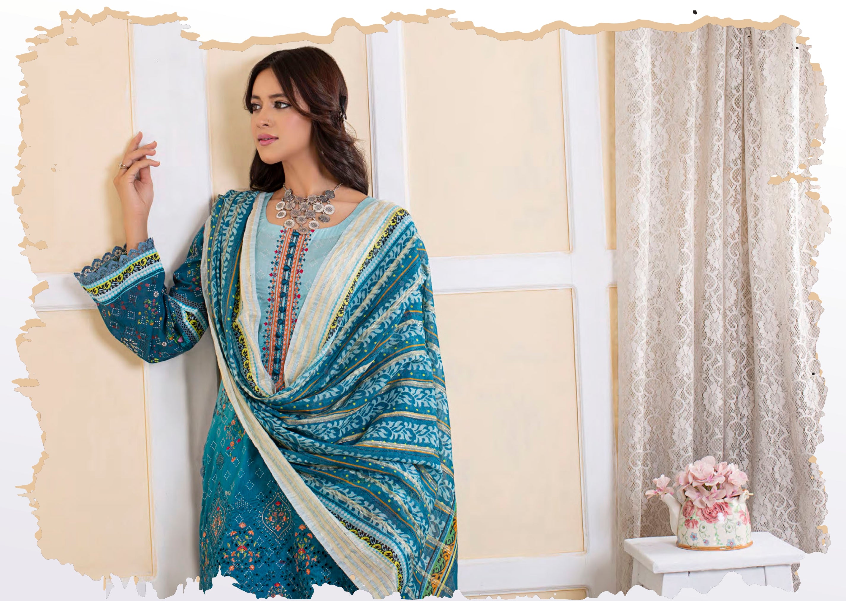 MUNIRA | EMBROIDERED LAWN READYMADE | MTL010