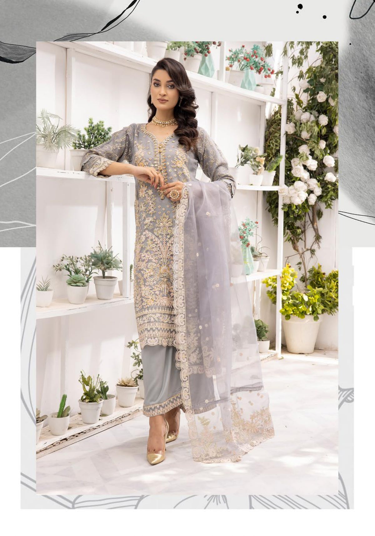 NOOR BY SIMRANS LUXURY HANDWORK COLLECTION READYMADE 4563