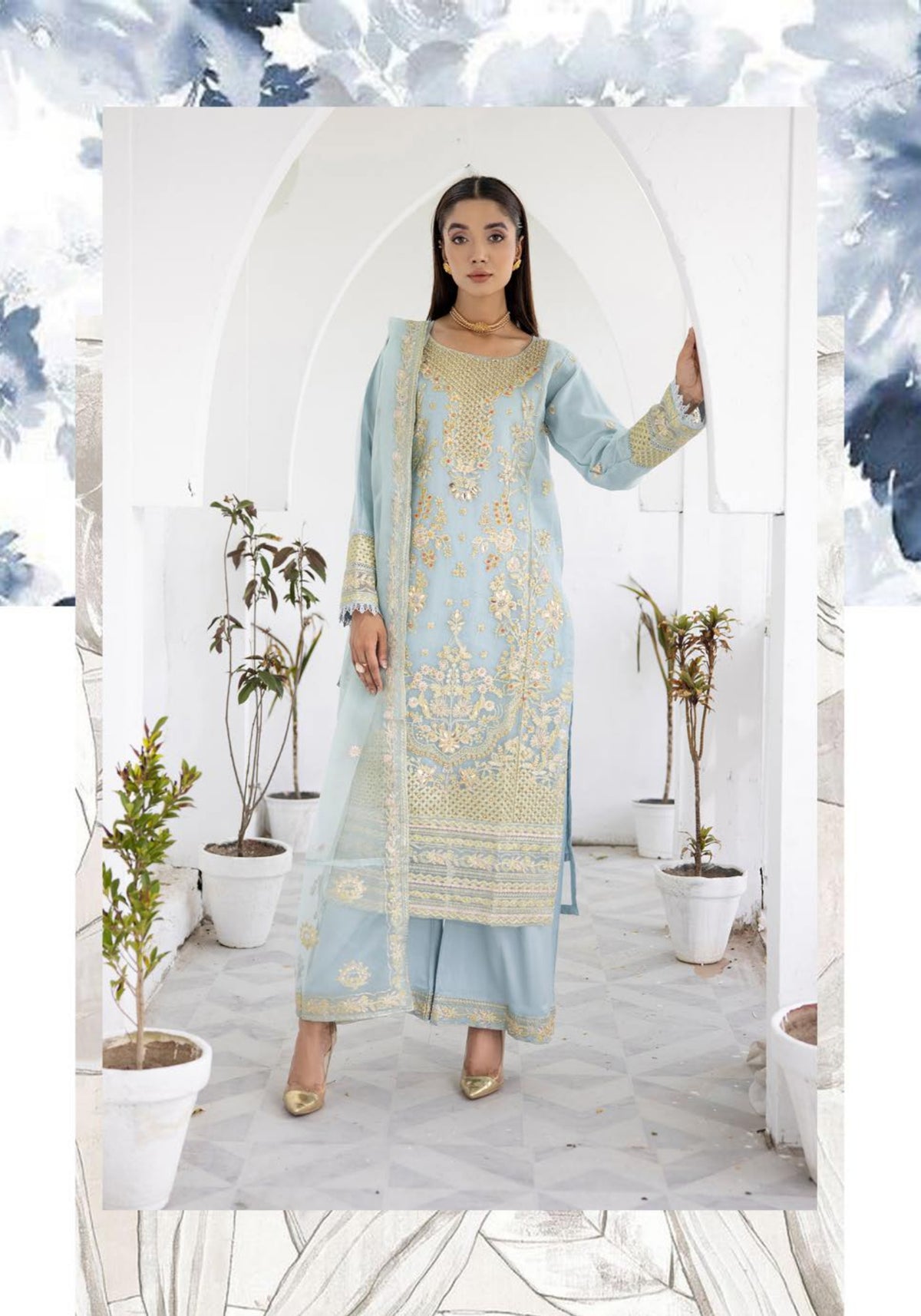 NOOR BY SIMRANS LUXURY HANDWORK COLLECTION READYMADE 4564