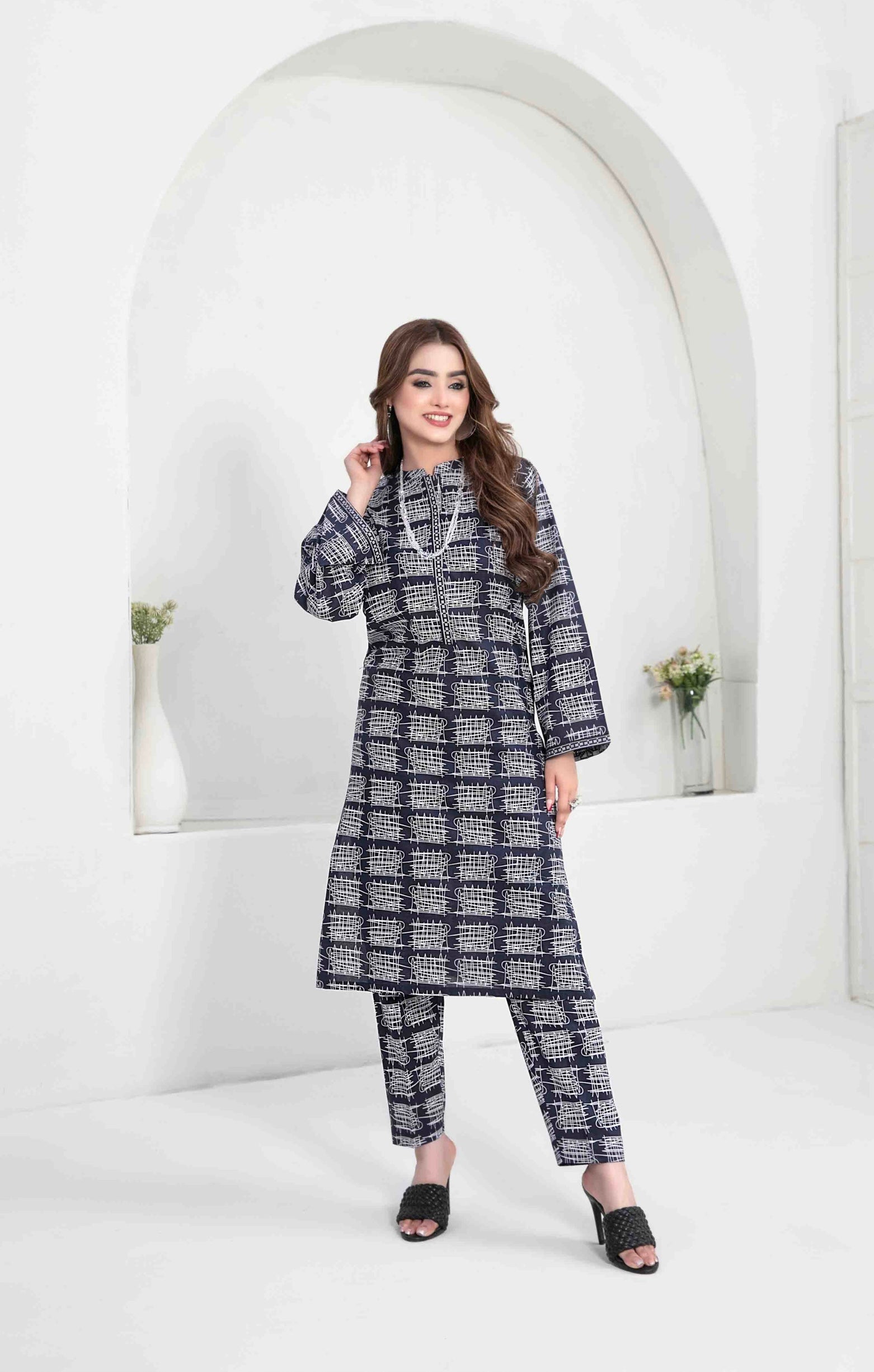 TAWAKKAL PANIZ 2PC DIGITAL PRINTED 2PC READYMADE - 9504