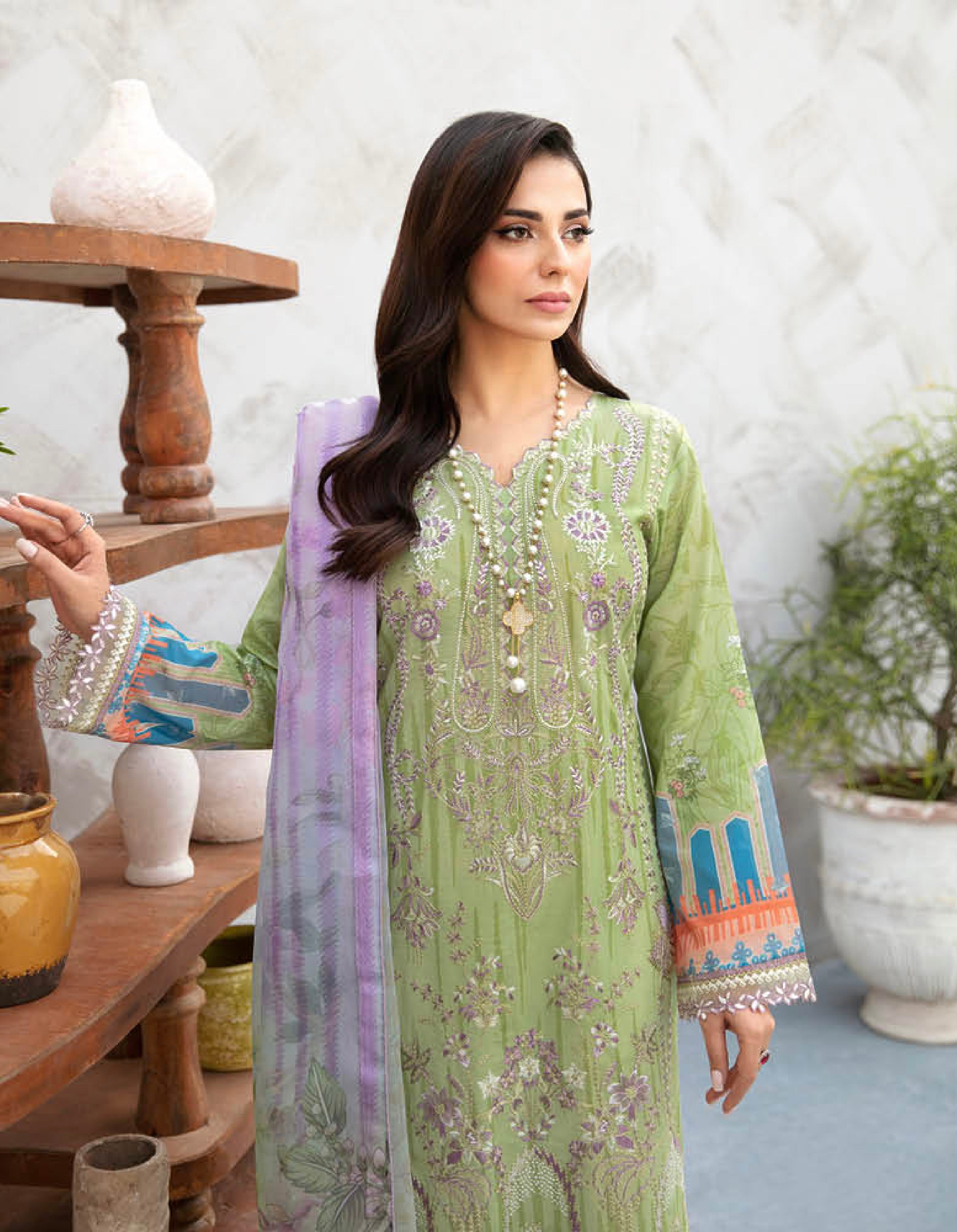 RAMSHA ‘GHAZAL’ | EMBROIDERED LAWN READYMADE | L - 906