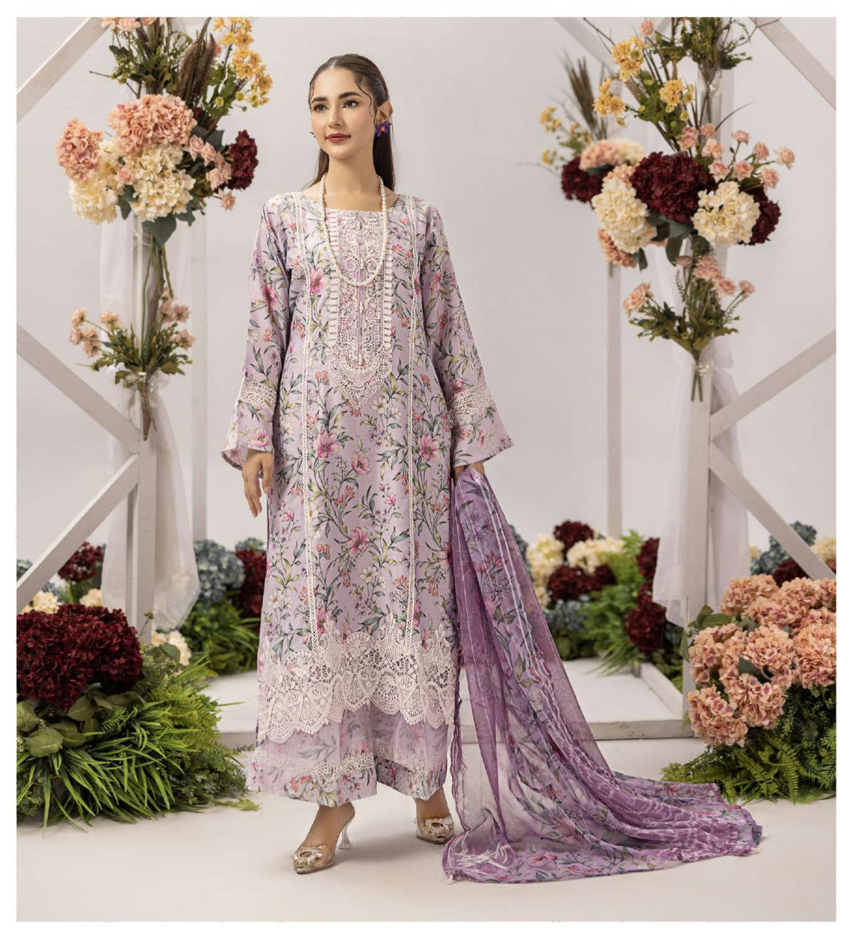 SEHER BY SIMRANS DIGITAL EMBROIDERED 3PC READYMADE COLLECTION SM- 0102
