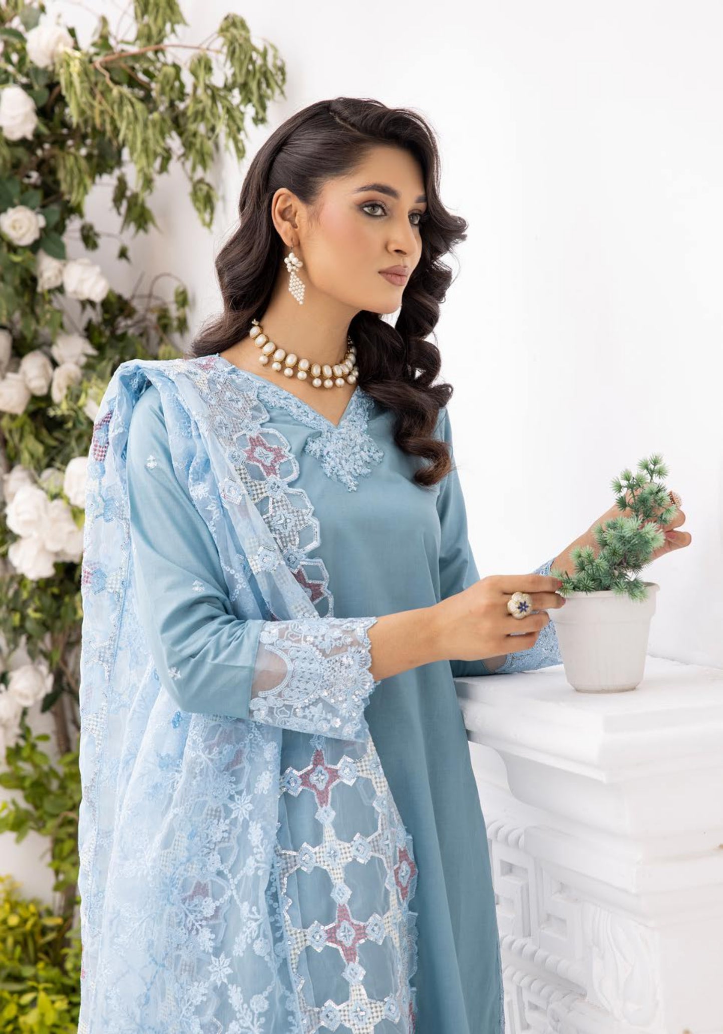 SAMAH SIMRANS COTTON EMBROIDERED 3PC READYMADE 021