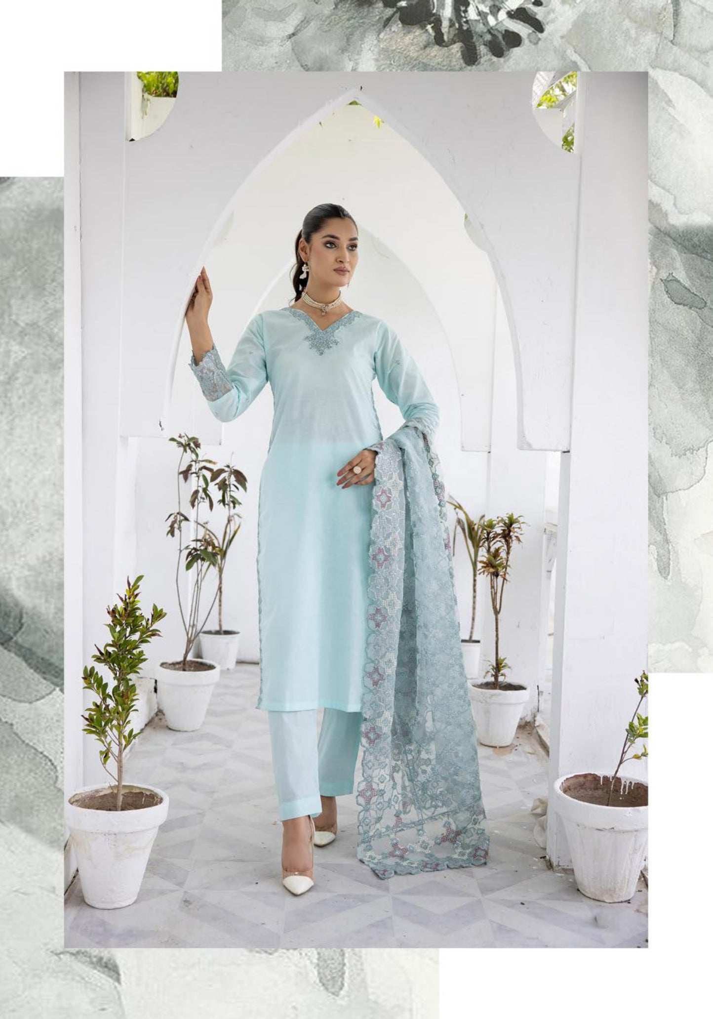 SAMAH SIMRANS COTTON EMBROIDERED 3PC READYMADE 023