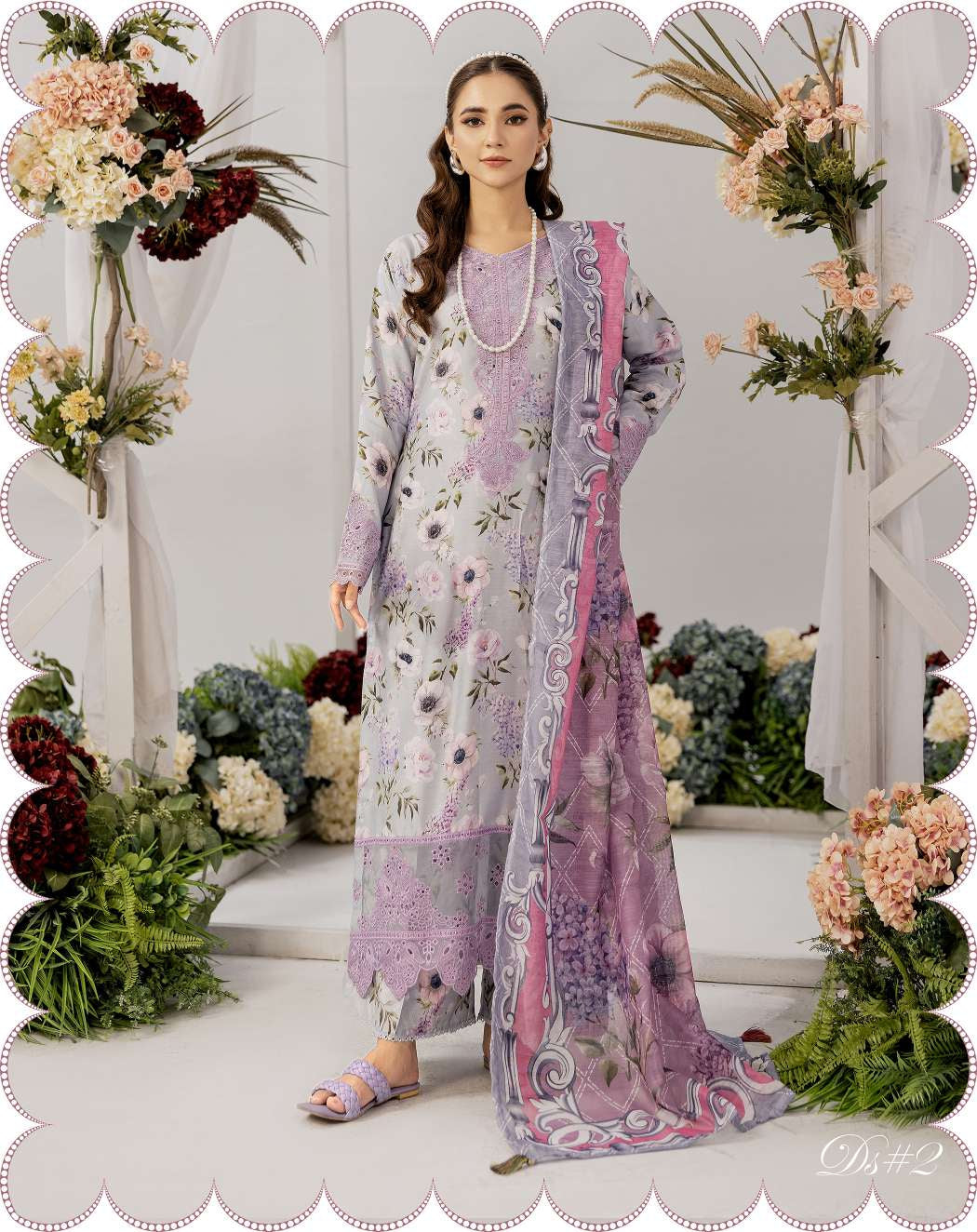 SIMRANS Sehar Eid Viscose 3PC readymade Suit With Palazzo Trousers SHZ08