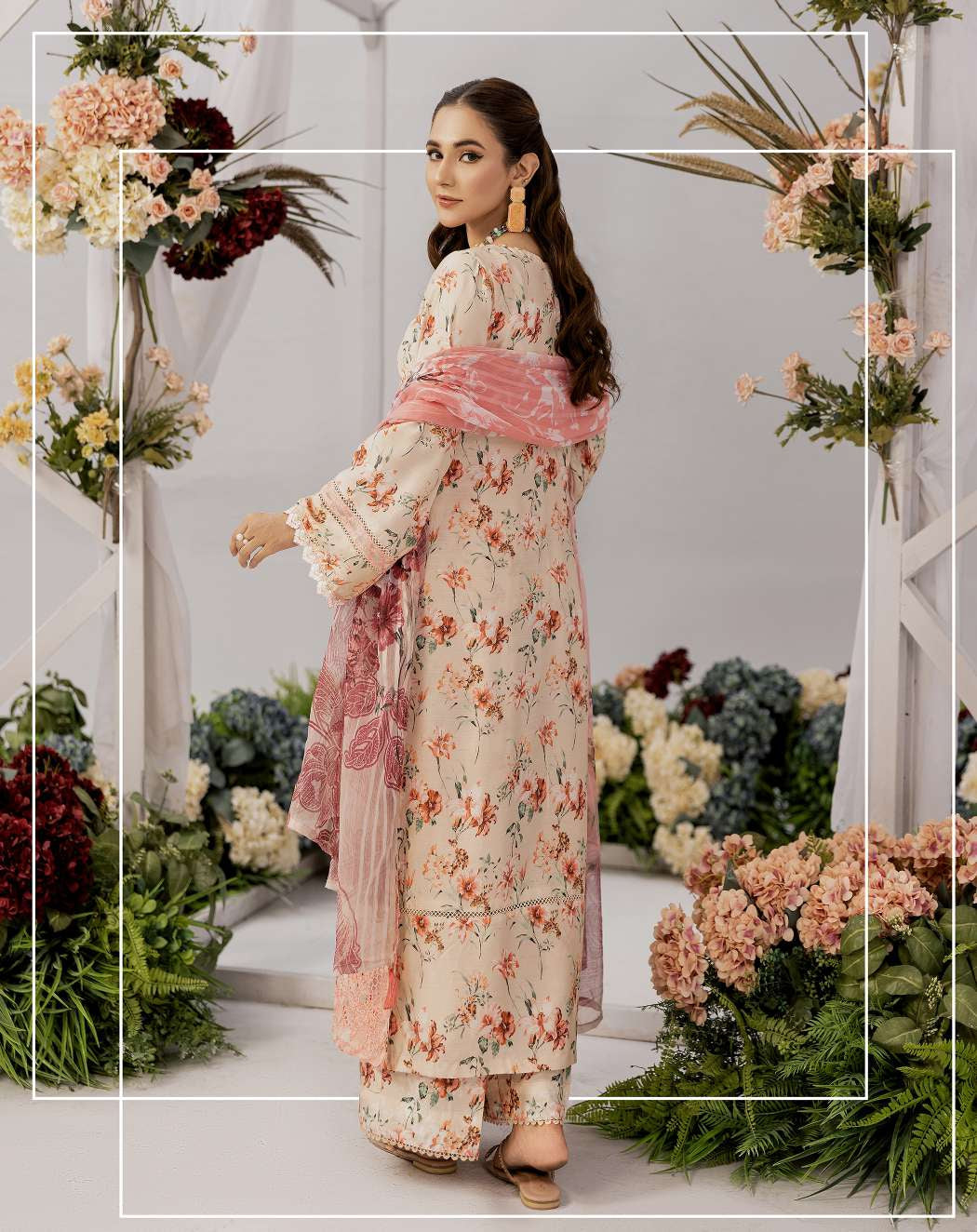 SIMRANS Sehar Eid Viscose 3PC readymade Suit With Palazzo Trousers SHZ09