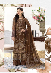 SIMRANS Sienna Chiffon luxury collection 3 piece embroidered readymade suit Mummy & me/kids 4