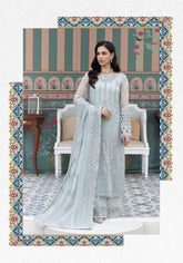 SIMRANS Sienna Chiffon luxury collection 3 piece embroidered readymade suit Mummy & me/kids 5