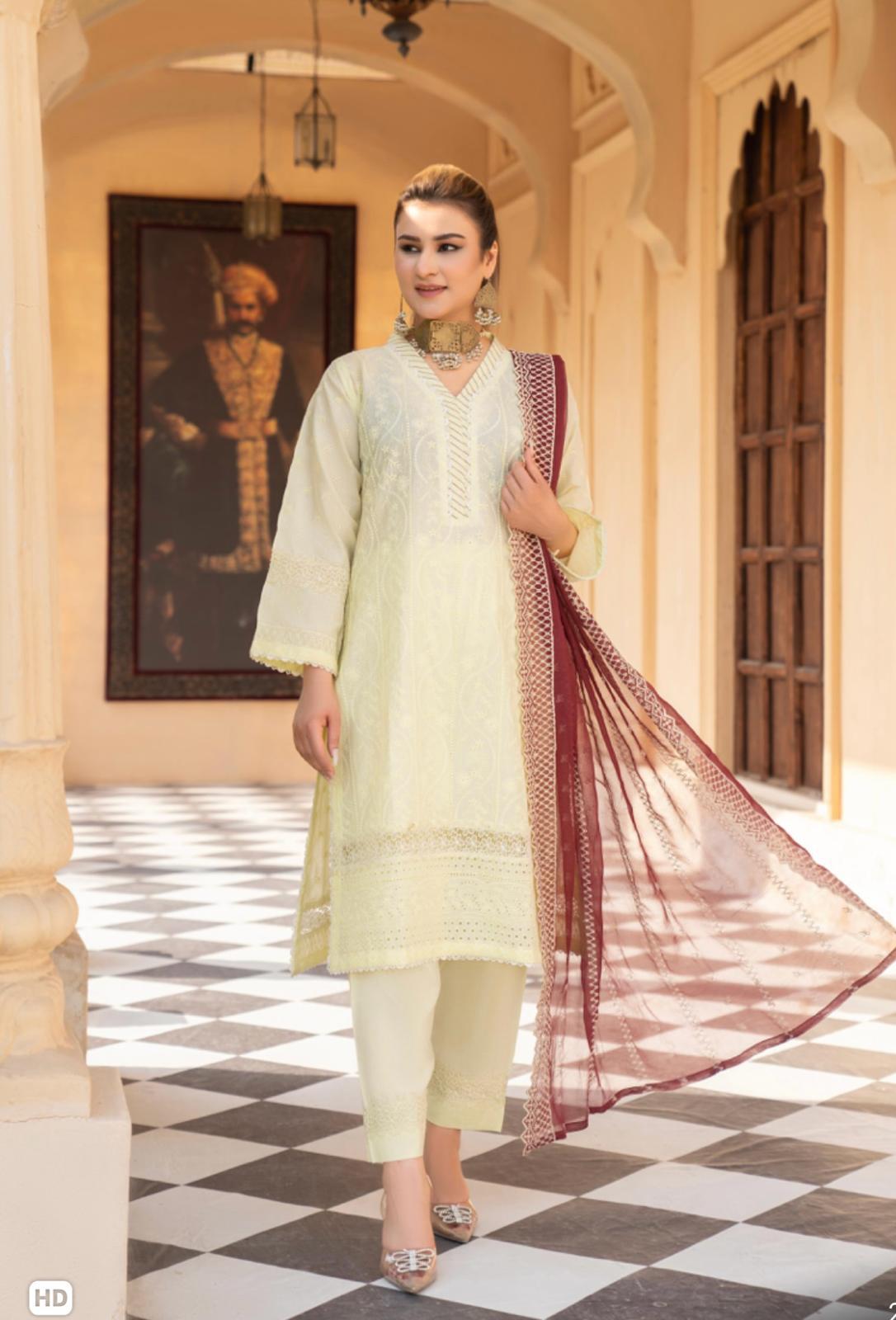 MUNIRA | EMBROIDERED LAWN READYMADE | MRL08