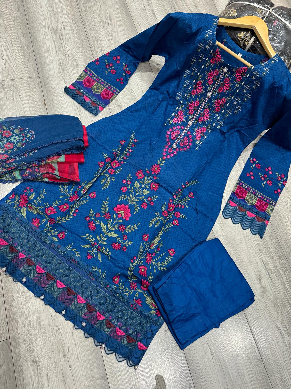 NISHAT 3PC DIGITAL EMBROIDERED LAWN READYMADE | NDPL049
