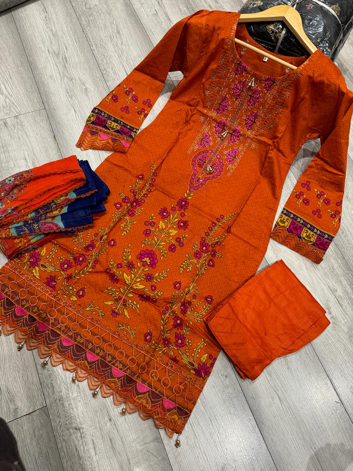 NISHAT 3PC DIGITAL EMBROIDERED LAWN READYMADE | NDPL050
