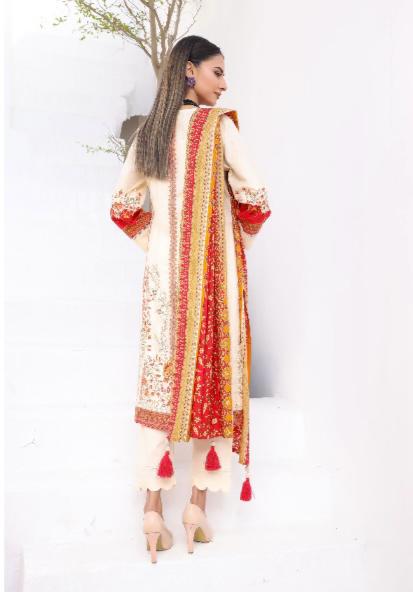 I LUV SIMRANS 3PC EMBROIDERED LAWN 3PC READYMADE | 4324