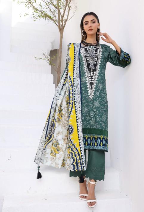I LUV SIMRANS 3PC EMBROIDERED LAWN 3PC READYMADE | 4325