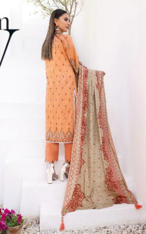 I LUV SIMRANS 3PC EMBROIDERED LAWN 3PC READYMADE | 4326