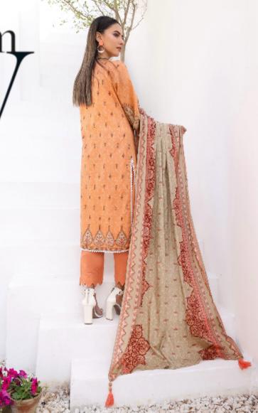 I LUV SIMRANS 3PC EMBROIDERED LAWN 3PC READYMADE | 4326