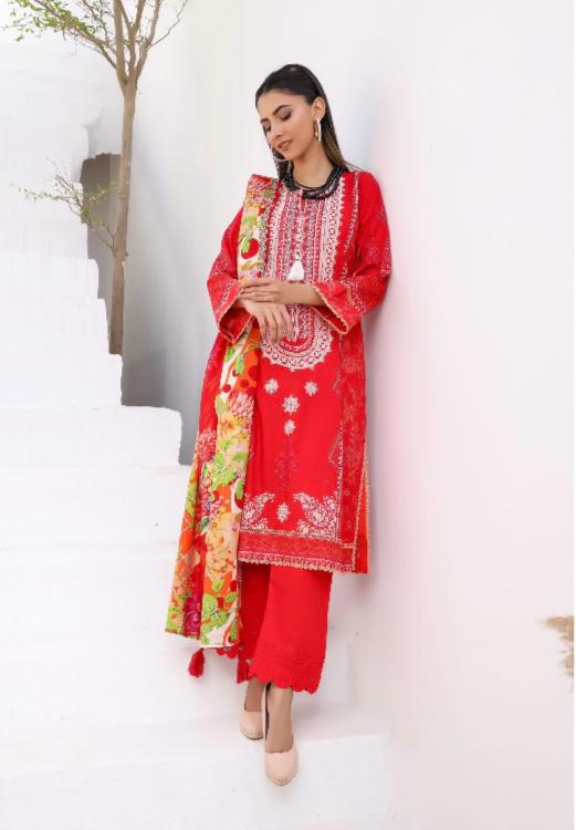 I LUV SIMRANS 3PC EMBROIDERED LAWN 3PC READYMADE | 4322