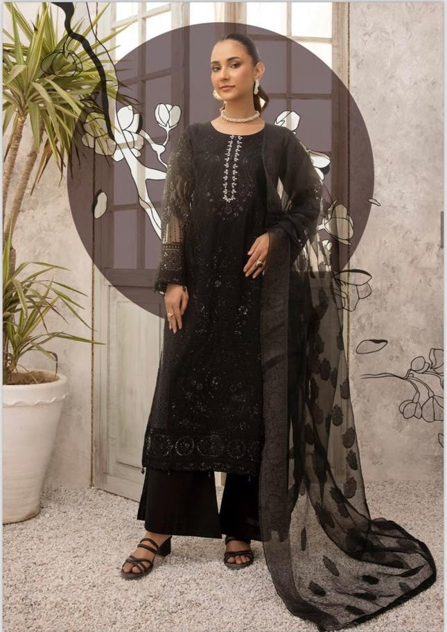 NOOR BY SIMRANS CHIKNKARI COLLECTION 3PC READYMADE - NCCC002