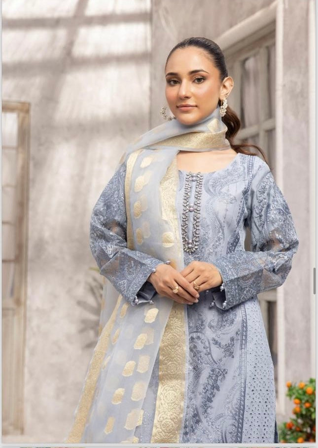 NOOR BY SIMRANS CHIKNKARI COLLECTION 3PC READYMADE - NCCC003