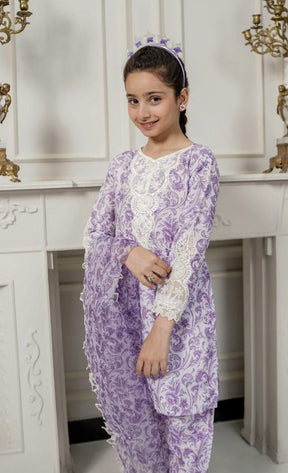 SIMRANS ‘ETHNIC’ | EMBROIDERED COTTON MOTHER & DAUGHTER-kids READYMADE | SM435