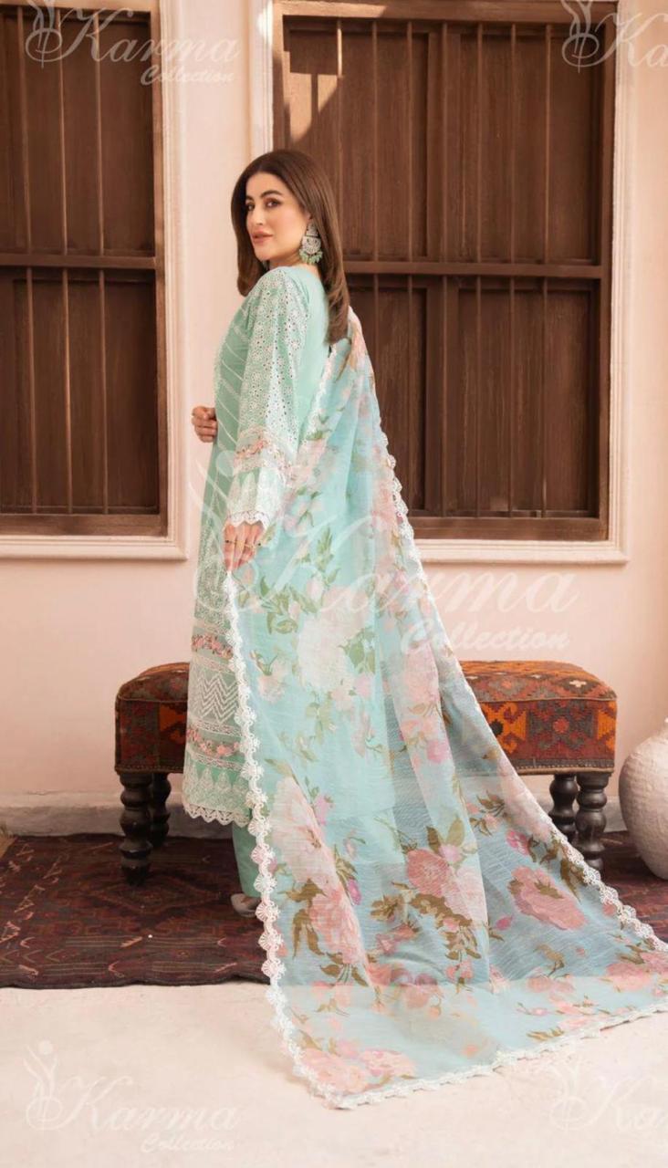 KARMA COLLECTION | EMBROIDERED COTTON READYMADE | KMA-1352