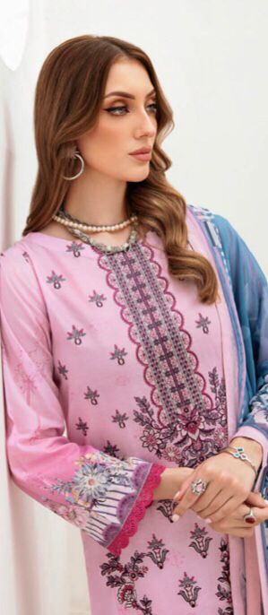 RAMSHA GHAZAL EMBROIDERED 3PC READYMADE G-201