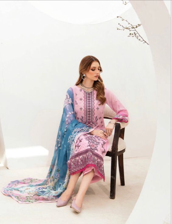 RAMSHA GHAZAL EMBROIDERED 3PC READYMADE G-201