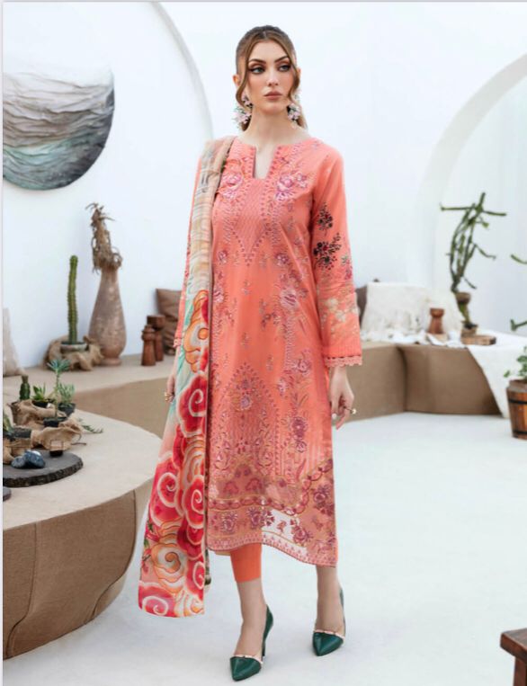 RAMSHA GHAZAL EMBROIDERED 3PC READYMADE G-202