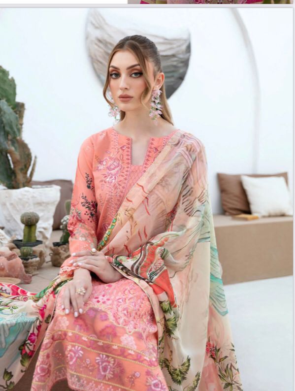 RAMSHA GHAZAL EMBROIDERED 3PC READYMADE G-202