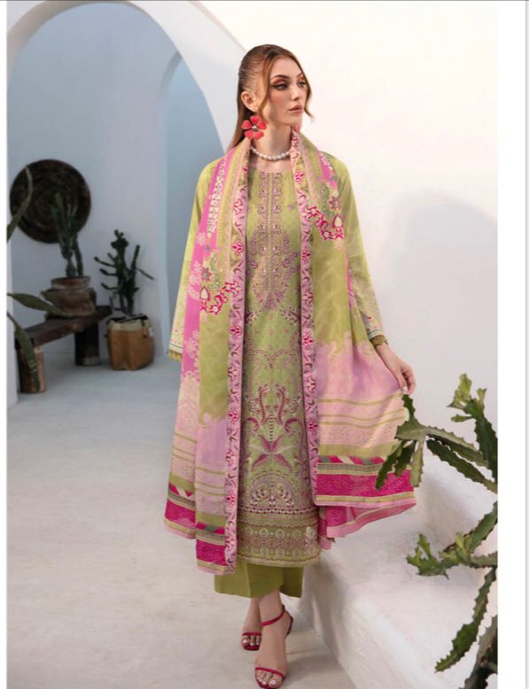 RAMSHA GHAZAL EMBROIDERED 3PC READYMADE G-203