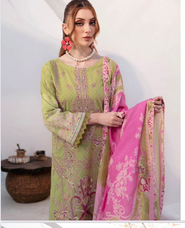 RAMSHA GHAZAL EMBROIDERED 3PC READYMADE G-203