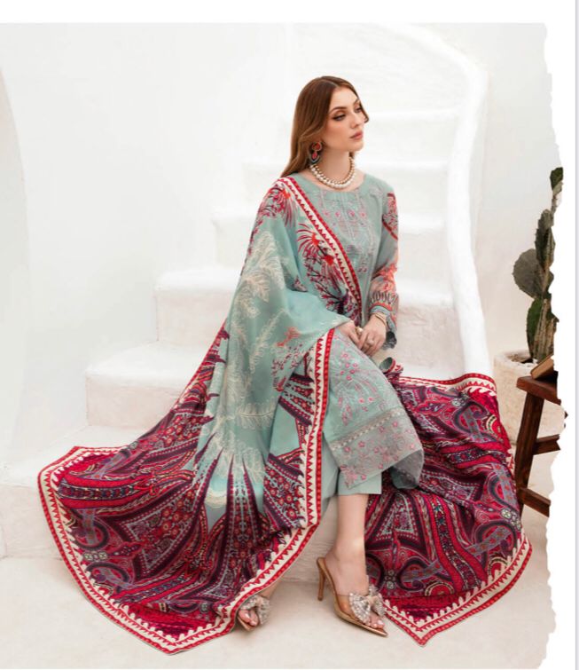 RAMSHA GHAZAL EMBROIDERED 3PC READYMADE G-204