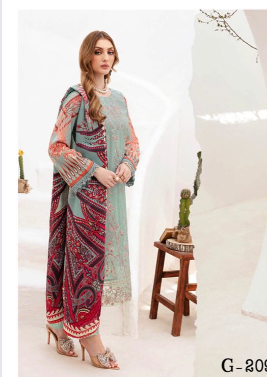 RAMSHA GHAZAL EMBROIDERED 3PC READYMADE G-204