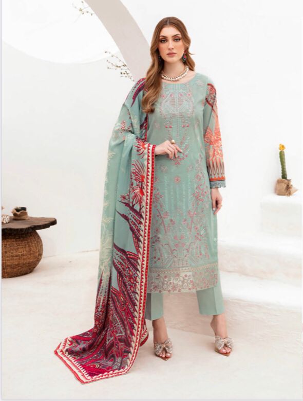 RAMSHA GHAZAL EMBROIDERED 3PC READYMADE G-204