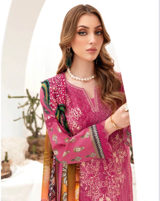 RAMSHA GHAZAL EMBROIDERED 3PC READYMADE G-205