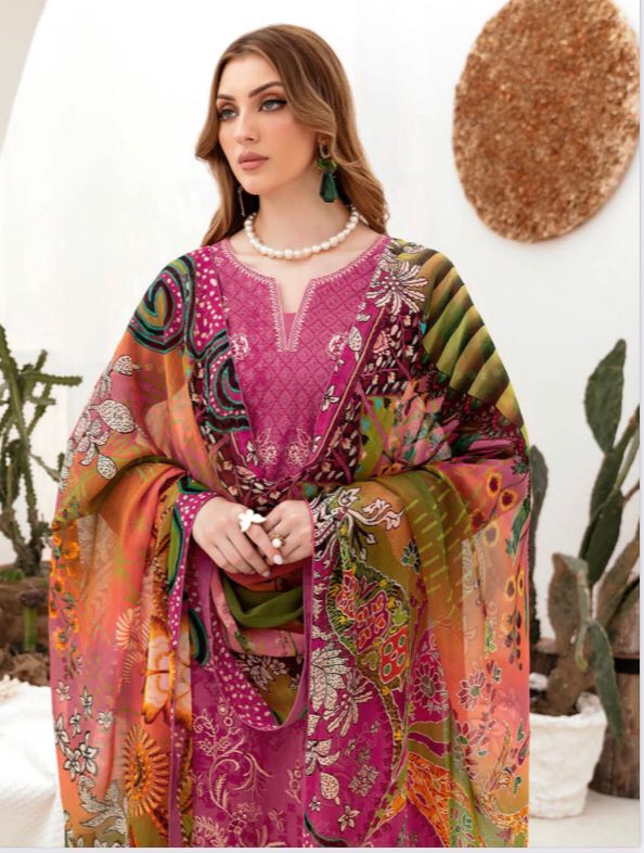 RAMSHA GHAZAL EMBROIDERED 3PC READYMADE G-205