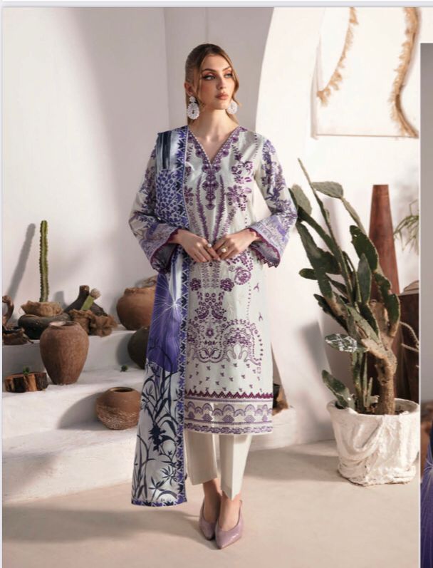 RAMSHA GHAZAL EMBROIDERED 3PC READYMADE G-206