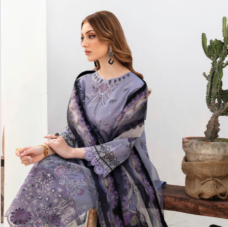 RAMSHA GHAZAL EMBROIDERED 3PC READYMADE G-209