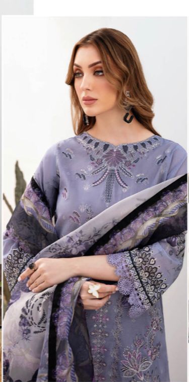 RAMSHA GHAZAL EMBROIDERED 3PC READYMADE G-209