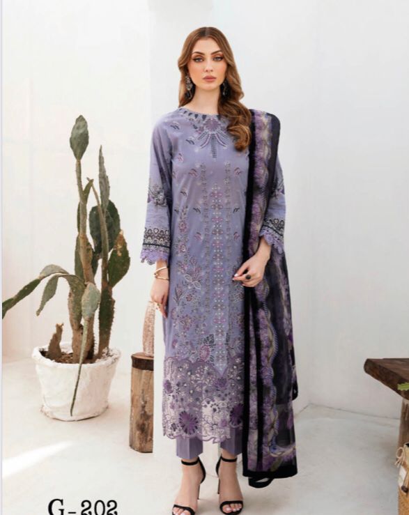 RAMSHA GHAZAL EMBROIDERED 3PC READYMADE G-209