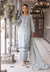 ZARA BY SIMRANS JACQUARD EMBROIDERED 3PC READYMADE -ZJL-217