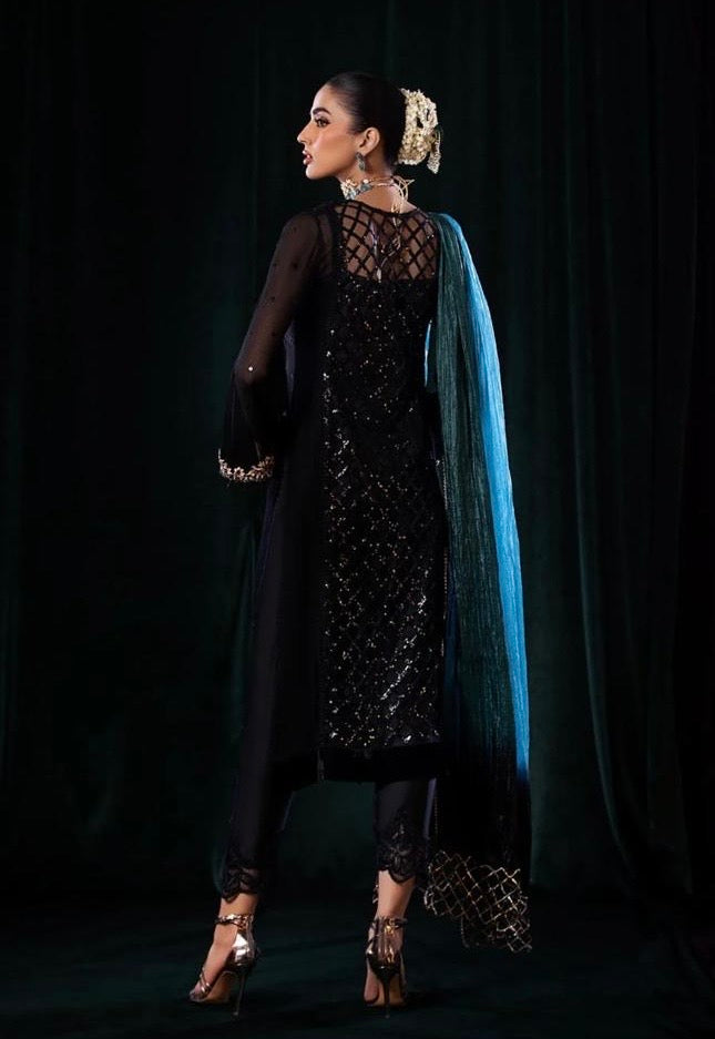 KHUDABAKSH CREATIONS 3PC LUXURY EID COLLECTION READYMADE - 8424